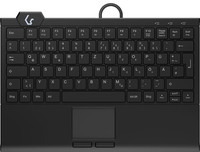 KeySonic KSK-5210ELU Mini Tastatur DE-Layout Touchpad Hintergrundbeleuchtung von KeySonic