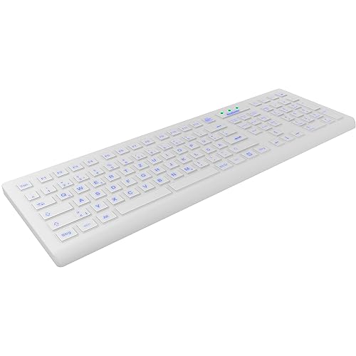 KeySonic Tastatur KSK-8031INEL-WH (DE) Industrietastatur weiß von KeySonic