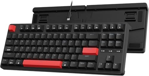 Keychron C3 Pro Verkabelte Mechanische Tastatur, USB-C, Rote LED, QMK/VIA, Kompatibel mit Mac Windows Linux, Brown Switch von Keychron