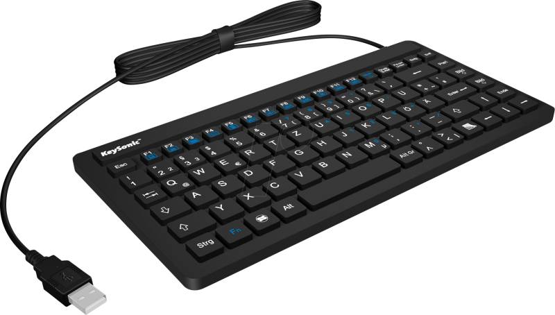 KEYSONIC 28097 - Tastatur, USB, Silikon, IP68, schwarz von Keysonic