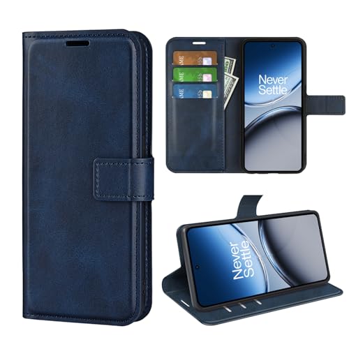 Kezaizhe Flip Case für OnePlus Nord 4 Wallet PU Leder Magnet Schutzhülle Handyhülle für One Plus Nord4 Folio Book Cover mit Ständer Kartenfächer (Blau) von Kezaizhe