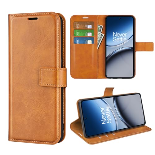 Kezaizhe Flip Case für OnePlus Nord 4 Wallet PU Leder Magnet Schutzhülle Handyhülle für One Plus Nord4 Folio Book Cover mit Ständer Kartenfächer (Gelb) von Kezaizhe