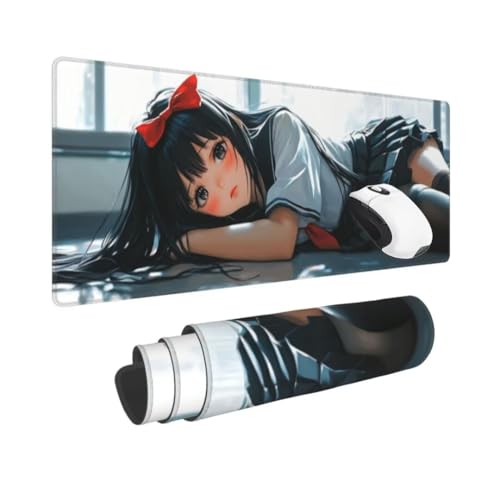 Gaming Mauspad XXL Fee Großes Mousepad 800*400mm Rutschfeste Schreibtischunterlage Sexy Mouse Pad mit Vernähte Kanten Verbessert Desk Mat Mauspad Groß Geschwindigkeit und Präzision für Gaming und Büro von Kggyele