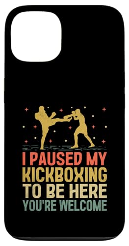 Hülle für iPhone 13 Ich habe mein Kickboxen unterbrochen, um hier zu sein. Du bist willkommen von Kickboxing Kickbox Kickboxer Gifts