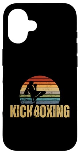 Hülle für iPhone 16 Kickboxen Vintage Retro 70er Jahre Design Lustiger Kickboxer von Kickboxing Passion For Kickboxer