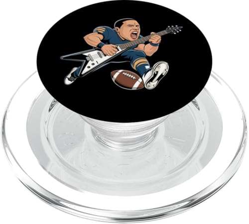 Sunday Football Erwachsene Kinder Fußball spielen Gitarre Rock Roll PopSockets PopGrip für MagSafe von Kid Football Stuffed Animal Junior Football Stuffy