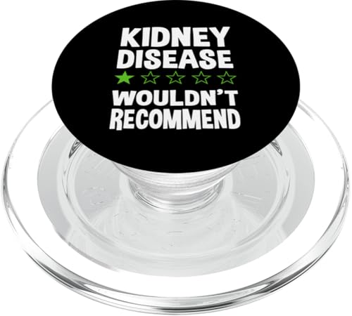 Das Bewusstsein für sarkastische Nierenerkrankungen würde nicht empfohlen PopSockets PopGrip für MagSafe von Kidney Disease Awareness Month Design CKD Month