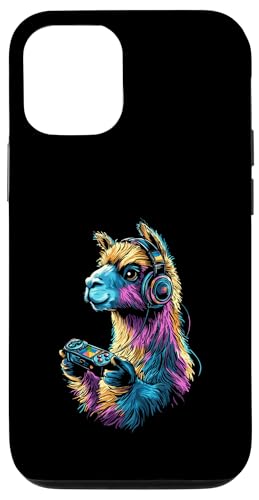 Alpaca Lovers Gaming Kopfhörer Design Lustiges Alpaka Hülle für iPhone 12/12 Pro von Kids Alpaca Designs