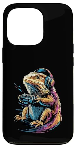 Bearded Dragon Lovers Gaming Kopfhörer Funny Bearded Dragon Hülle für iPhone 13 Pro von Kids Bearded Dragon Designs