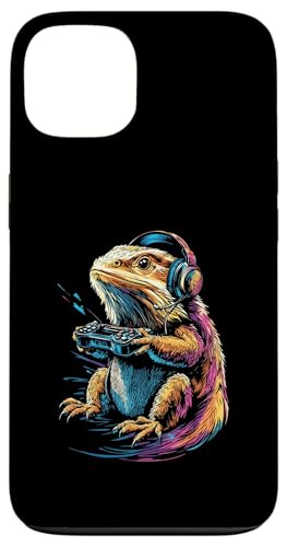 Bearded Dragon Lovers Gaming Kopfhörer Funny Bearded Dragon Hülle für iPhone 13 von Kids Bearded Dragon Designs