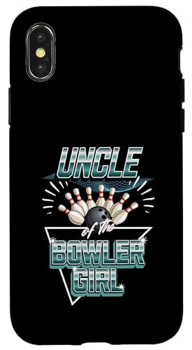 Hülle für iPhone X/XS Bowling Party Onkel des Bowlers Mädchen Familie Geburtstag von Kids Bowling Birthday Party Apparel Gifts Shop