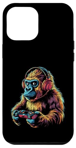 Gorilla Lovers Gaming Kopfhörer Design Funny Gorilla Hülle für iPhone 12 Pro Max von Kids Gorilla Designs