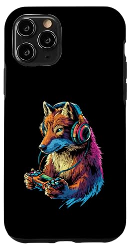 Wolf Lovers Gaming Kopfhörer Design Funny Wolf Hülle für iPhone 11 Pro von Kids Wolf Designs