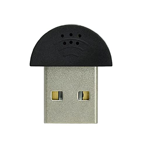 KieTeiiK Mini USB-2.0-Mikrofon Für Laptop/Desktop Spracherkennungssoftware Treiberfreier Empfänger Adapter Für PC Notebook USB Mikrofon Plug and Play Für PC von KieTeiiK