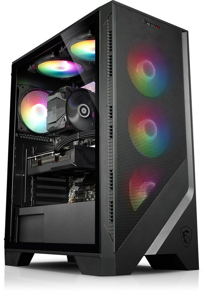 Kiebel Booster V Gaming-PC (AMD Ryzen 5 AMD Ryzen 5 5500, RTX 3050, 16 GB RAM, 500 GB SSD, Luftkühlung, RGB-Beleuchtung) von Kiebel