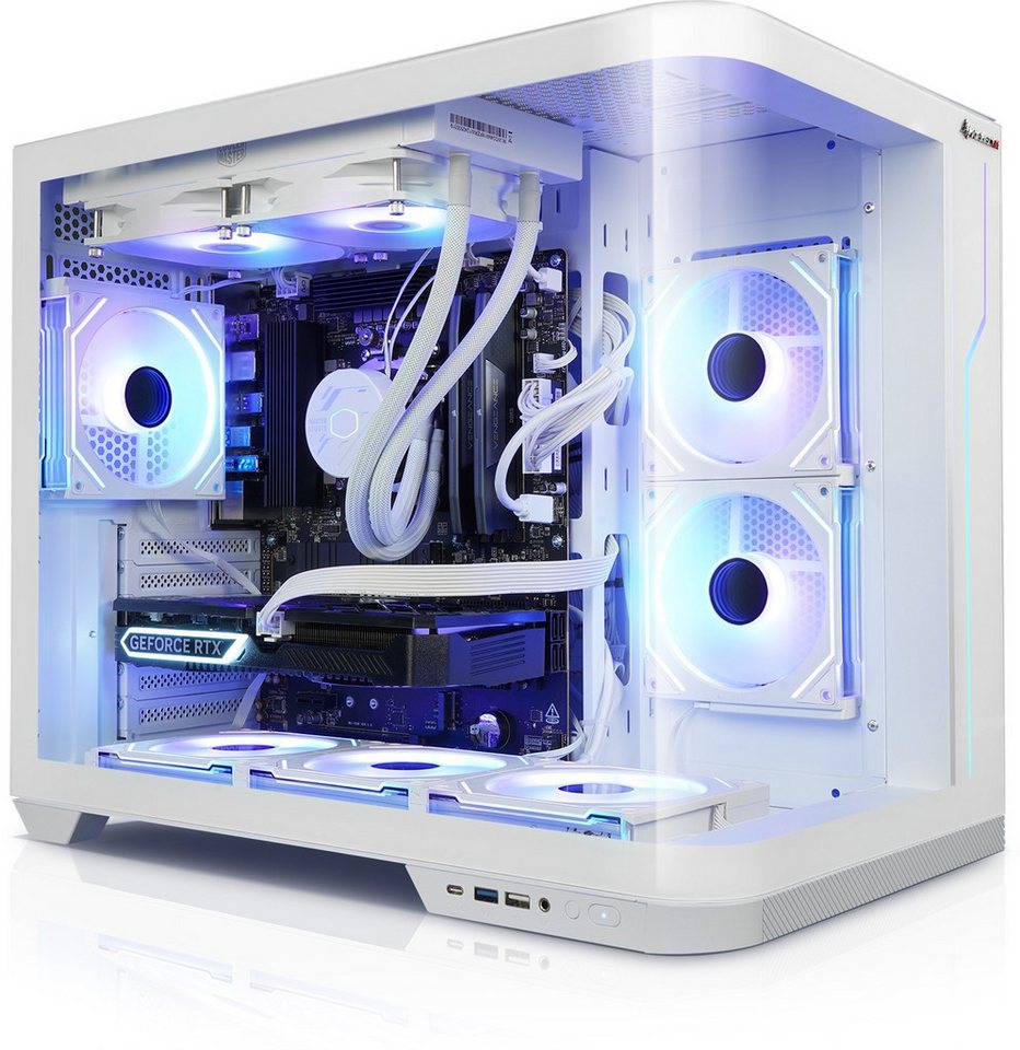 Kiebel Panorama Curve IX Gaming-PC (AMD Ryzen 7 AMD Ryzen 7 9700X, RTX 5070 Ti, 32 GB RAM, 2000 GB SSD, Wasserkühlung, WLAN, RGB-Beleuchtung) von Kiebel