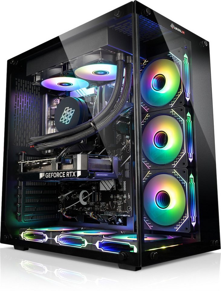 Kiebel Panorama 12 Gaming-PC (Intel Core i9 Intel Core i9-12900KF, RTX 4060 Ti, 32 GB RAM, 2000 GB SSD, Wasserkühlung, RGB-Beleuchtung, WLAN) von Kiebel