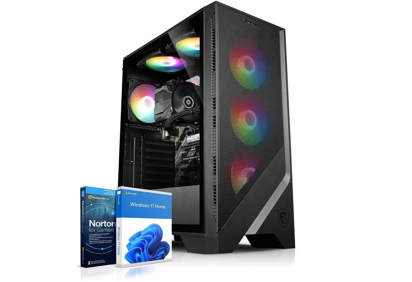 Kiebel Tornado 12 Gaming-PC (Intel Core i7 Intel Core i7-12700KF, RTX 4060, 32 GB RAM, 2000 GB SSD, Luftkühlung, RGB-Beleuchtung) von Kiebel