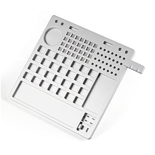 KiiBoom 28 Schalter CNC Aluminium Schmierstation Schalter Öffner für benutzerdefinierte mechanische Tastatur (Silber) von KiiBoom