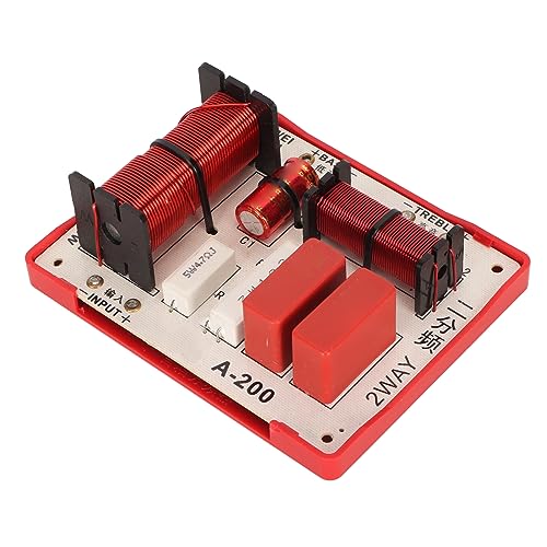 Audio-Zwei-Wege-Frequenzweiche, Langlebiger Höhen-Bass-Frequenzteiler, 180 W Hohe Leistung, Gute Leitfähigkeit, Praktisch, DIY von Kikumi