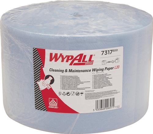 Kimberly-clark Wischtuch WYPALL L20 EXTRA+ L380xB235ca.mm blau 2-lagig 7317 von Kimberly-clark