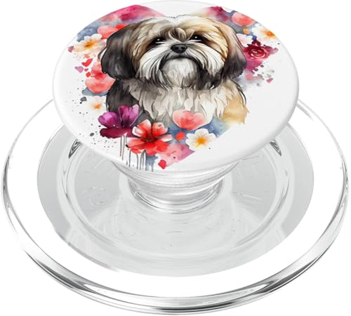 Lhasa Apso Welpe Hund PopSockets PopGrip für MagSafe von Kimique