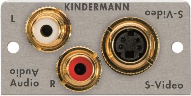 KM Modulblende Audio L/R, S-Video (7444-531) von Kindermann