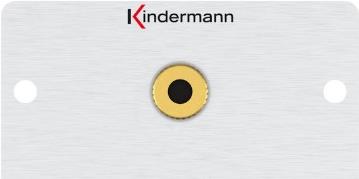 Kindermann 7444000411 3,5 mm Aluminium Steckdose (7444000411) von Kindermann