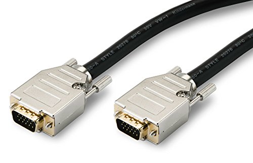 Kindermann 7496000120 20 m VGA (D-Sub) VGA (D-Sub) schwarz Kabel VGA – Kabel VGA (20 m, VGA (D-Sub), VGA (D-Sub), männlich, männlich, Gold) von Kindermann