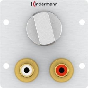 Kindermann Volume control - Modulares Faceplate-Snap-In - RCA X 2 von Kindermann