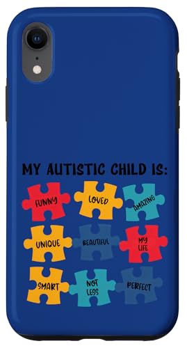 Autismus-Bewusstsein Smart Autistic Kids Autismus Mama Papa Matching Hülle für iPhone XR von Kindness & Acceptance Autism Wear.USA