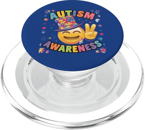 Autismus-Bewusstseinstag Autistische Kinder Autismus Lehrer Mama Papa PopSockets PopGrip für MagSafe von Kindness & Acceptance Autism Wear.USA