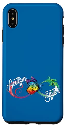 Autismus-Bewusstsein Bruder Schwester Regenbogen Unendlichkeitssymbol Hülle für iPhone XS Max von Kindness & Acceptance Wear.USA