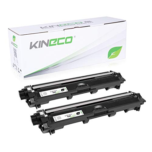 Kineco 2X Toner ersetzt TN241BK TN245 Doppelpack 2X Schwarz für Brother HL-3142CW MFC-9332CDW von Kineco