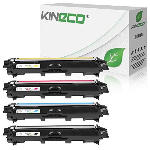 Kineco 4 Toner kompatibel für Brother TN-242 TN-246 für Brother DCP-9017CDWG1 9017CDWG1 9022CDW HL-3142CW 3172CDW 3152CDW MFC-9142CDN 9342CDW 9332CDW - Schwarz 2.500 Seiten, Color je 2.200 Seiten von Kineco