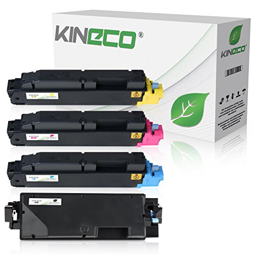 Kineco 4 Toner kompatibel für Kyocera TK5140 TK 5140 TK-5140 ECOSYS M 6030 CDN M 6530 P 6130 von Kineco