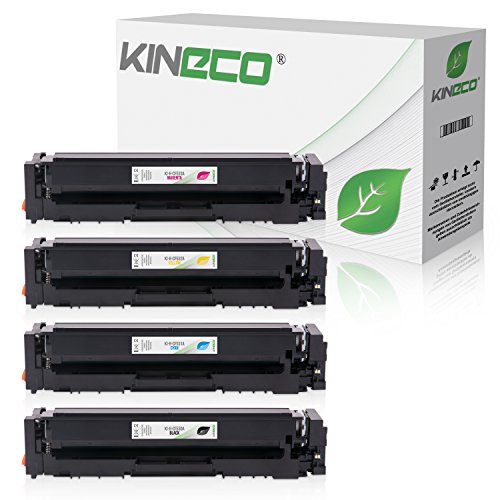 Kineco 4 Toner kompatibel mit HP CF530A-CF533A für Laserjet Pro M180n M181fw - 205A von Kineco