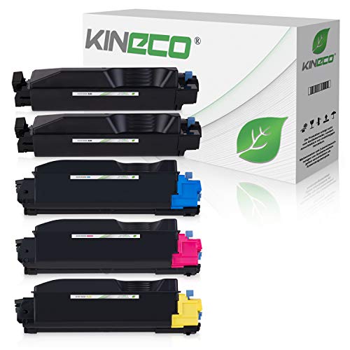 Kineco 5 Toner für Kyocera TK-5280 2-1-1-1 Black je 13000 Seiten, CMY je 11000 Seiten von Kineco