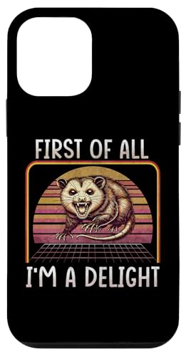 Hülle für iPhone 12 mini First Of All I'm A Delight Sarcastic Angry Opossum Possum von King Of Tees