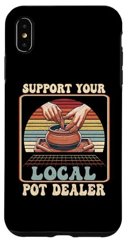 Hülle für iPhone XS Max Ceramic Clay Lover Pottery Gift Retro Support Your Local von King Of Tees