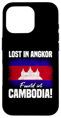 Hülle für iPhone 16 Pro Lost In Angkor Found In Kambodscha Flagge Angkor Wat Travel von Kingdom Of Cambodia Design Love Cambodia Culture