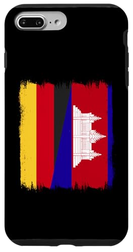 Hülle für iPhone 7 Plus/8 Plus Deutschland Kambodscha Flagge Deutsche Kambodschanische Wurzeln von Kingdom Of Cambodia Design Love Cambodia Culture