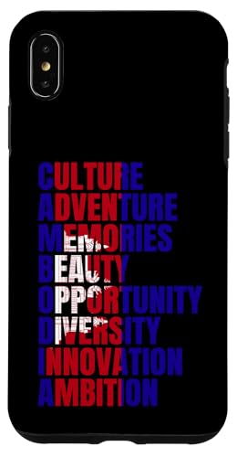 Hülle für iPhone XS Max Liebe die Flagge Kambodschas Patriotischer kambodschanischer typografischer Stolz von Kingdom Of Cambodia Design Love Cambodia Culture