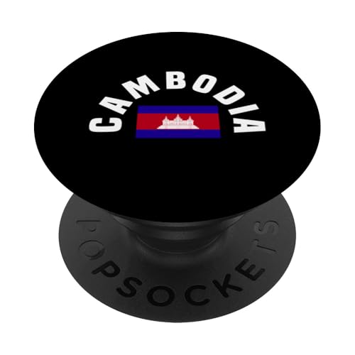 Kambodscha Flagge Pocket Wear Kambodschanisches Khmer Imperium Angkor Wat PopSockets Klebender PopGrip von Kingdom Of Cambodia Design Love Cambodia Culture