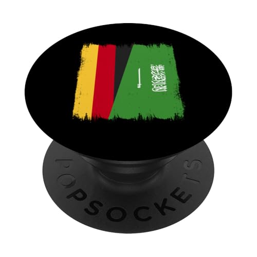 Deutschland Saudi-Arabien Flagge Deutsche Saudi-Wurzeln PopSockets mit austauschbarem PopGrip von Kingdom Of Saudi Arabia Flag Proud Saudi Heritage