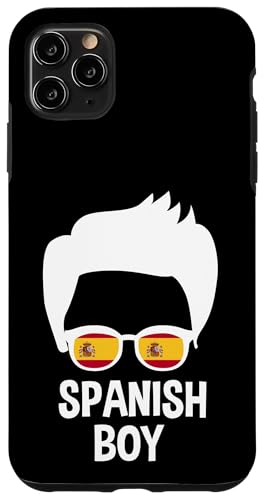 Hülle für iPhone 11 Pro Max Spanischer Junge Spanien Flagge Unordentliches Haar España Herren von Kingdom Of Spain Roots Spanish Flag Designs