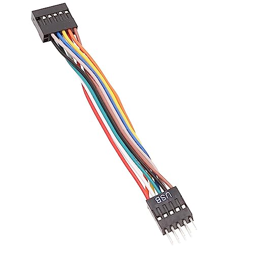 Kingke 10 cm 12-poliges Motherboard-Adapterkabel, Stecker auf Buchse, Header-Extender, 11-polig auf 9-polig, Verlängerungskabel von Kingke