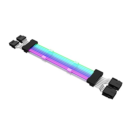 Kingke ARGB Netzteil-Verlängerungskabel RGB 24Pin GPU Triple 8Pin Kabel Motherboard Verlängerungskabel für PC von Kingke