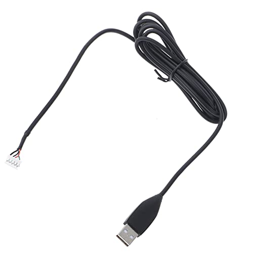 Kingke Lines Ersatz-PVC-USB-Kabel für MX518 MX510 MX500 MX310 G1 G400S Gaming, 2 m, Schwarz von Kingke