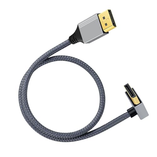 Kingke Schnelles Videokabel (4K, 60 Hz, DisplayPort auf HDMI, mit geflochtenen Konnektivitäten für Display-Geräte von Kingke